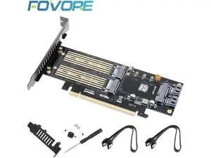 Aomoproing to m2 adapter M.2 NVMe AHCI NGFF B M key mSATA 3 in 1 SSD adaper PCI express X16 to m.2 converter card Aomoproing to m2 adapter M.2 NVMe AHCI NGFF B M key mSATA 3 in 1 SSD adaper PCI express X16 to m.2 converter card