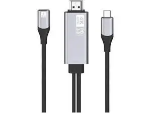 Aomoproing 4K@60Hz Type C to HDMI-Compatible Cable Screen Mirroring Device for Laptop Converter Adapter Screen Sharing Accessories Aomoproing 4K@60Hz Type C to HDMI-Compatible Cable Screen Mirroring Device for Laptop Converter Adapter Screen Sharing Accessories