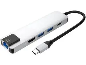 USB C Laptop Docking Station 5 In 1 Type C To USB 3.0 Charging Hub Adapter for MacBook-Pro Plug and Play Multifunctional USB C Laptop Docking Station 5 In 1 Type C To USB 3.0 Charging Hub Adapter for MacBook-Pro Plug and Play Multifunctional