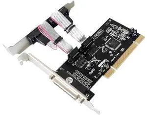 PCI to 2 port RS232 RS-232 Serial Port COM & DB25 Printer Parallel Port LPT to PCI Card Adapter Converter MOSCHIP MCS9865 Chip PCI to 2 port RS232 RS-232 Serial Port COM & DB25 Printer Parallel Port LPT to PCI Card Adapter Converter MOSCHIP MCS9865 Chip