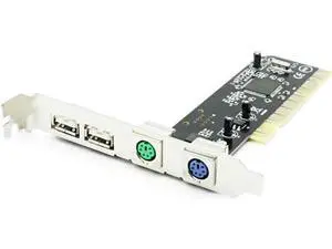 100% PCI 32bit to 2xUSB 2.0+2xPS2 PS/2 Port For PC Keyboard Mouse Combo Adapter Card 100% PCI 32bit to 2xUSB 2.0+2xPS2 PS/2 Port For PC Keyboard Mouse Combo Adapter Card