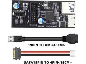 FOR PCBA Type Splitter HUB 5Gbps Dual Ports USB 3.0 19/20Pin Female to Single 19/20Pin Header for Adapter FOR PCBA Type Splitter HUB 5Gbps Dual Ports USB 3.0 19/20Pin Female to Single 19/20Pin Header for Adapter