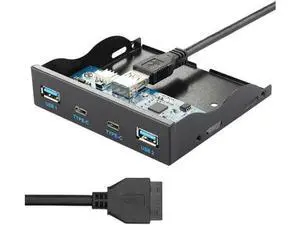 FOR USB 3.0 HUB 4 Ports Front Panel to Motherboard 20Pin Connector Cable for 3.5 Floppy Bay USB-C FOR USB 3.0 HUB 4 Ports Front Panel to Motherboard 20Pin Connector Cable for 3.5 Floppy Bay USB-C