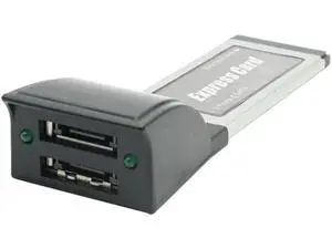 Express Card ExpressCard 34mm to 2 port eSata hard disk Adapter Express Card ExpressCard 34mm to 2 port eSata hard disk Adapter