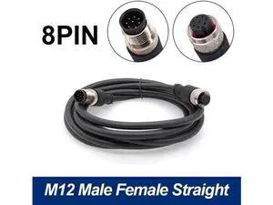 M12 sensor connector cable double head waterproof line male female 2m wire waterproof 4Pin 5Pin 8Pin sensor connectors(Straight F to M 8p) M12 sensor connector cable double head waterproof line male female 2m wire waterproof 4Pin 5Pin 8Pin sensor connectors(Straight F to M 8p)