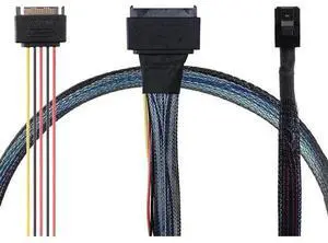 FOR SFF-8643 To U2 (SFF-8639) NVMe U2 Adapter Cable SSD Hard Disk Data Cable 80CM FOR SFF-8643 To U2 (SFF-8639) NVMe U2 Adapter Cable SSD Hard Disk Data Cable 80CM