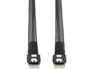 Slim SAS 38P SFF-8654 to SFF8654 / MINI SAS 38P SFF-8654 to SFF-8643 12Gbps Server Hard Drive HDD Data Transmission Cable 50cm Slim SAS 38P SFF-8654 to SFF8654 / MINI SAS 38P SFF-8654 to SFF-8643 12Gbps Server Hard Drive HDD Data Transmission Cable 50cm