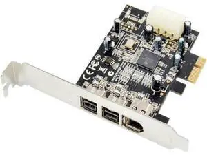 FOR PCIE Combo 2x 1394b + 1x 1394a Firewire Ports PCI-Express Controller Card 1394 card TI Chipset 6pin cable win10 FOR PCIE Combo 2x 1394b + 1x 1394a Firewire Ports PCI-Express Controller Card 1394 card TI Chipset 6pin cable win10
