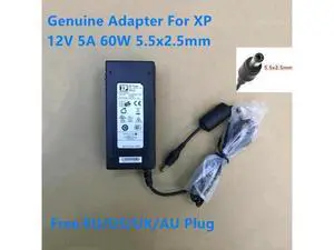 XP 12V 5A 60W 5.5x2.5mm VEH60US12 AC Power Adapter Charger For LCD Monitor Power Supply Charger XP 12V 5A 60W 5.5x2.5mm VEH60US12 AC Power Adapter Charger For LCD Monitor Power Supply Charger