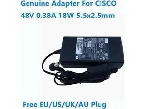 48V 0.38A 380mA 18W 5.5x2.5mm EADP-18MB B 341-0306-01 B0 AC Adapter For AP Power Supply Charger - OEM 48V 0.38A 380mA 18W 5.5x2.5mm EADP-18MB B 341-0306-01 B0 AC Adapter For AP Power Supply Charger - OEM