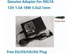 12V 1.5A 1.25A 18W 5.5x2.1mm DELTA ADP-15ZB AC Adapter For Power Supply Charger - OEM 12V 1.5A 1.25A 18W 5.5x2.1mm DELTA ADP-15ZB AC Adapter For Power Supply Charger - OEM