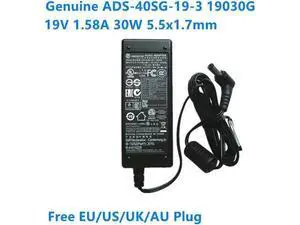 19V 1.58A 30W ADS-40SG-19-3 ADS-40SI-19-3 19030E AC Adapter For S220HQL S190WL Monitor Laptop Power Supply Charger 19V 1.58A 30W ADS-40SG-19-3 ADS-40SI-19-3 19030E AC Adapter For S220HQL S190WL Monitor Laptop Power Supply Charger