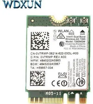 Wireless Card Dual band intel Wireless AC 7265 7265NGW ac7265 7265ac 802.11ac WiFi + Bluetooth 4.0 867Mbps NGFF lan card Wireless Card Dual band intel Wireless AC 7265 7265NGW ac7265 7265ac 802.11ac WiFi + Bluetooth 4.0 867Mbps NGFF lan card