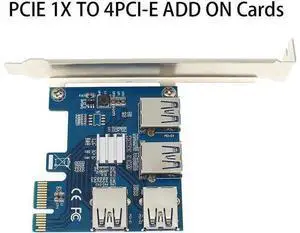 PCIE 1 TO 4 PCI Express 1X Slots PCI-E X1 To PCI-E X16 Graphic Card Slot Riser Card Mini ITX To External 4 PCI-E Slot Adapter PCIe Port Multiplier Card For BTC LTC PCIE 1 TO 4 PCI Express 1X Slots PCI-E X1 To PCI-E X16 Graphic Card Slot Riser Card Mini ITX To External 4 PCI-E Slot Adapter PCIe Port Multiplier Card For BTC LTC