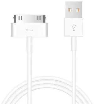 30-Pin Charger Cable Compatible for Old iPhone 4 4S 3GS Old iPad 1st 2nd 3rd Generation iPod Classic 1st 2nd 3rd Gen Touch 4th iPod Nano 5th 6th Gen USB Fast Charge & Sync Charging Cord 1-Pack 30-Pin Charger Cable Compatible for Old iPhone 4 4S 3GS Old iPad 1st 2nd 3rd Generation iPod Classic 1st 2nd 3rd Gen Touch 4th iPod Nano 5th 6th Gen USB Fast Charge & Sync Charging Cord 1-Pack