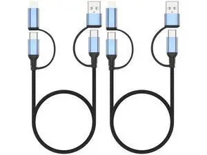 4 in 1 Charging Cable 2 FT Car Charger Cable for iPhone 16 15 Pro 60W Fast Charging USB C Lightning Adapter USB C to USB C 4 in 1 Multi Charger Cord for iPhone 16/15/14/13/12 Series iPad Pixel 4 in 1 Charging Cable 2 FT Car Charger Cable for iPhone 16 15 Pro 60W Fast Charging USB C Lightning Adapter USB C to USB C 4 in 1 Multi Charger Cord for iPhone 16/15/14/13/12 Series iPad Pixel