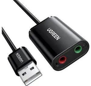 UGREEN USB to Audio Jack Sound Card Adapter with Dual TRS 3-Pole 3.5mm Headphone and Microphone USB to Aux 3.5mm External Audio Converter for Windows Mac Linux PC Laptops Desktops PS5 Switch 2 UGREEN USB to Audio Jack Sound Card Adapter with Dual TRS 3-Pole 3.5mm Headphone and Microphone USB to Aux 3.5mm External Audio Converter for Windows Mac Linux PC Laptops Desktops PS5 Switch 2
