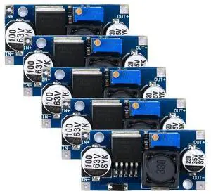 5Pcs LM2596HVS Adjustable DC-DC Buck Converter 4.5V-50V Input Module 5Pcs LM2596HVS Adjustable DC-DC Buck Converter 4.5V-50V Input Module