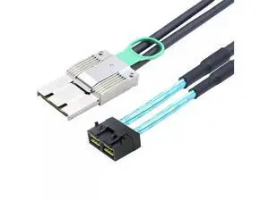 PCIe Mini SAS HD SFF-8088 68P I/O Male to 8 Ports SFF-8643 36P Male Adapter Cable 200CM PCIe Mini SAS HD SFF-8088 68P I/O Male to 8 Ports SFF-8643 36P Male Adapter Cable 200CM
