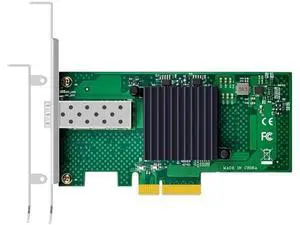 ST7315 1-Port 10G SFP+ Ethernet NIC, Intel 82599EN Controller, PCIe 2.0 X4 Network Adapter, Compatible with Windows 11/10, Windows Server, Linux, VMware ESXi, Non-Mac OS ST7315 1-Port 10G SFP+ Ethernet NIC, Intel 82599EN Controller, PCIe 2.0 X4 Network Adapter, Compatible with Windows 11/10, Windows Server, Linux, VMware ESXi, Non-Mac OS