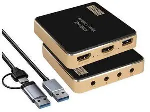 4K 60Hz HDMI Capture Card, High Frame Rate Video Game Capture Adapter with HDR & VRR Passthrough, 2K 144Hz / 1080P 240Hz, Near-Zero Latency Audio Video Recorder for PS5, Xbox, Switch, OBS, Twitch, You 4K 60Hz HDMI Capture Card, High Frame Rate Video Game Capture Adapter with HDR & VRR Passthrough, 2K 144Hz / 1080P 240Hz, Near-Zero Latency Audio Video Recorder for PS5, Xbox, Switch, OBS, Twitch, You