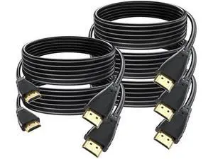 8FT HDMI 2.0 Cable 5-Pack 4K@60Hz High Speed Male-to-Male Cord CL3 Rated ARC for Soundbar Laptop Monitor PS5 PS4 Xbox One Fire TV 8FT HDMI 2.0 Cable 5-Pack 4K@60Hz High Speed Male-to-Male Cord CL3 Rated ARC for Soundbar Laptop Monitor PS5 PS4 Xbox One Fire TV