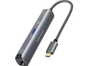 CableCreation 5-in-1 USB C Hub Multiport Adapter, 4K 60Hz HDMI + 100W PD Charging + USB-C + 2 USB 3.0 5Gbps Ports, SD/TF Card Reader Compatible with Steam Deck, MacBook Pro/Air, iPad Pro, Pixelbook CableCreation 5-in-1 USB C Hub Multiport Adapter, 4K 60Hz HDMI + 100W PD Charging + USB-C + 2 USB 3.0 5Gbps Ports, SD/TF Card Reader Compatible with Steam Deck, MacBook Pro/Air, iPad Pro, Pixelbook
