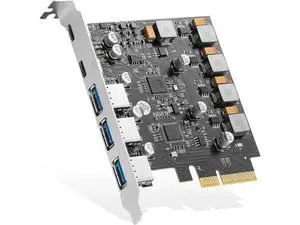 PCIe to USB 3.2 Gen2 10Gbps Expansion Card, 5 Ports with 3X USB-A & 2X USB-C, Self-Powered USB Hub Controller Adapter for Desktop PC, Compatible with Windows 10/11 PCIe to USB 3.2 Gen2 10Gbps Expansion Card, 5 Ports with 3X USB-A & 2X USB-C, Self-Powered USB Hub Controller Adapter for Desktop PC, Compatible with Windows 10/11