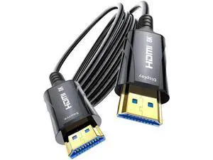 20FT 8K Fiber Optic HDMI Cable, 48Gbps High Speed HDMI 2.1 Cord, 8K@60Hz 4K@120Hz HDR eARC HDCP 2.2&2.3, Compatible with Monitor Projector HDTV DVD Player 20FT 8K Fiber Optic HDMI Cable, 48Gbps High Speed HDMI 2.1 Cord, 8K@60Hz 4K@120Hz HDR eARC HDCP 2.2&2.3, Compatible with Monitor Projector HDTV DVD Player