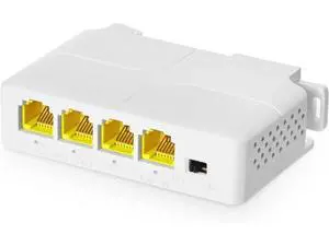 Gigabit PoE Passthrough Switch, 1 PoE In 3 PoE Out Extender, IEEE 802.3af/at Compliant, 10/100/1000Mbps Ethernet, Din-Rail and Wall Mountable PoE Network Extender Gigabit PoE Passthrough Switch, 1 PoE In 3 PoE Out Extender, IEEE 802.3af/at Compliant, 10/100/1000Mbps Ethernet, Din-Rail and Wall Mountable PoE Network Extender