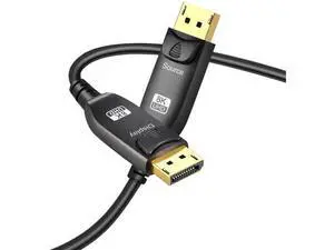 8K Fiber Optic DisplayPort 1.4 Cable 50Ft/15m, 32.4Gbps High Speed HBR3, 4K@144Hz 8K@60Hz, Slim Flexible Long DP 1.4/1.2 Cord 8K Fiber Optic DisplayPort 1.4 Cable 50Ft/15m, 32.4Gbps High Speed HBR3, 4K@144Hz 8K@60Hz, Slim Flexible Long DP 1.4/1.2 Cord