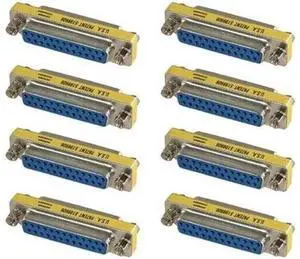 8 PCS DB25 25-Pin Female to Female Gender Changer, RS232 Serial Port Mini Coupler Adapter 8 PCS DB25 25-Pin Female to Female Gender Changer, RS232 Serial Port Mini Coupler Adapter