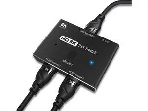HDMI 2.1 8K Directional Switch 2 in 1 Out, 48Gbps High Speed Ultra HD Splitter Converter, 8K@60Hz 4K@120Hz Compatible with PS5 Xbox Projector Monitor HDMI 2.1 8K Directional Switch 2 in 1 Out, 48Gbps High Speed Ultra HD Splitter Converter, 8K@60Hz 4K@120Hz Compatible with PS5 Xbox Projector Monitor