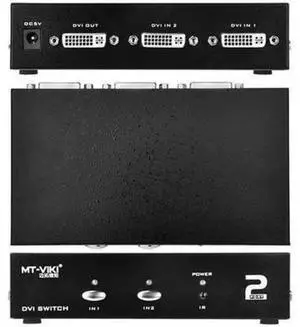 2 in 1 Out DVI Switch Box, DVI Port Selector Support 1920x1440 Resolution 165MHz Bandwidth for PC Laptop DVR Projector HDTV 2 in 1 Out DVI Switch Box, DVI Port Selector Support 1920x1440 Resolution 165MHz Bandwidth for PC Laptop DVR Projector HDTV