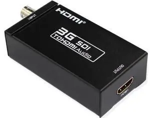 Mini 3G-SDI to HDMI Converter Adapter, Support SD-SDI / HD-SDI / 3G-SDI Signal to HDMI Conversion Mini 3G-SDI to HDMI Converter Adapter, Support SD-SDI / HD-SDI / 3G-SDI Signal to HDMI Conversion