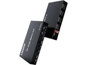 2x2 HDMI Matrix Switch Splitter, 2 In 2 Out HDMI 2.0 Matrix with Remote Control, Support 4K@60Hz UHD HDR 18Gbps HDCP 2.2, EDID Management, Digital Optical & Stereo Audio Extractor 2x2 HDMI Matrix Switch Splitter, 2 In 2 Out HDMI 2.0 Matrix with Remote Control, Support 4K@60Hz UHD HDR 18Gbps HDCP 2.2, EDID Management, Digital Optical & Stereo Audio Extractor