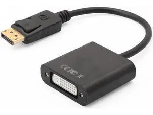 DisplayPort to DVI DVI-D Single Link Adapter, Display Port to DVI Converter Male to Female Black Compatible for HP and Other Brand DisplayPort to DVI DVI-D Single Link Adapter, Display Port to DVI Converter Male to Female Black Compatible for HP and Other Brand