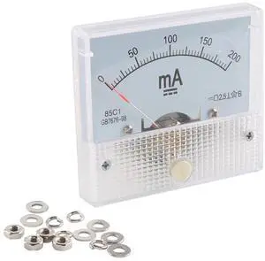 85C1 DC Pointer Ammeter Analog Meter 200mA Rectangle Panel Mounted Current Meter Ammeter Tester 0-200 mA DC 85C1 65 * 56MM 85C1 DC Pointer Ammeter Analog Meter 200mA Rectangle Panel Mounted Current Meter Ammeter Tester 0-200 mA DC 85C1 65 * 56MM