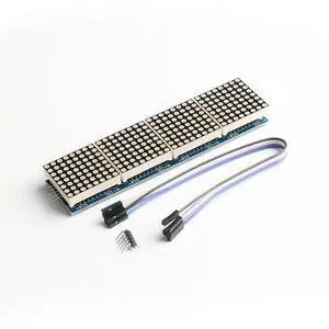1Pc MAX7219 Dot Matrix Module 4-in-1 LED Display Module for MCU Control 1Pc MAX7219 Dot Matrix Module 4-in-1 LED Display Module for MCU Control