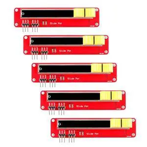 5Pcs Dual-Channel Analog Slider Potentiometer Module Variable Resistor 5Pcs Dual-Channel Analog Slider Potentiometer Module Variable Resistor