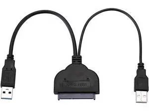 6 Inch USB 3.0 to SATA III 6Gbps 22Pin 2.5" HDD SSD Adapter Cable with Extra USB Power Cord, UASP Supported SATA to USB 3.0 Hard Drive Converter for Laptop Solid & Mechanical Drives 6 Inch USB 3.0 to SATA III 6Gbps 22Pin 2.5" HDD SSD Adapter Cable with Extra USB Power Cord, UASP Supported SATA to USB 3.0 Hard Drive Converter for Laptop Solid & Mechanical Drives