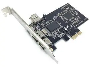 PCIe IEEE 1394a Firewire Expansion Card, 4 Ports Combo (1×4Pin + 3×6Pin) PCI Express Controller Adapter for Desktop PC PCIe IEEE 1394a Firewire Expansion Card, 4 Ports Combo (1×4Pin + 3×6Pin) PCI Express Controller Adapter for Desktop PC