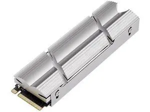 Silver Aluminum Double-Sided M.2 2280 SSD Heatsink with Thermal Pads, Cooling Radiator for PC & PS5 NVMe PCIe M.2 SSD Silver Aluminum Double-Sided M.2 2280 SSD Heatsink with Thermal Pads, Cooling Radiator for PC & PS5 NVMe PCIe M.2 SSD