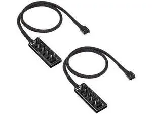 2 Pack 14.8 Inch 1-to-5 PWM Fan Splitter Hub Cable, 4Pin Fan Power Extension Cord Compatible with 3Pin/4Pin ATX PC Case & CPU Cooling Fans 2 Pack 14.8 Inch 1-to-5 PWM Fan Splitter Hub Cable, 4Pin Fan Power Extension Cord Compatible with 3Pin/4Pin ATX PC Case & CPU Cooling Fans