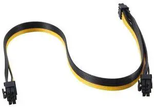 60cm+20cm PCI-E 8Pin Male to Dual 8Pin(6+2) Male Power Adapter Cable for Modular PSU 60cm+20cm PCI-E 8Pin Male to Dual 8Pin(6+2) Male Power Adapter Cable for Modular PSU