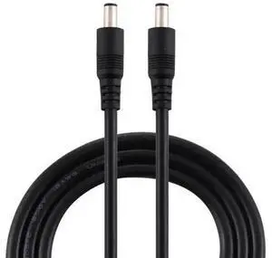 1m Black 8A 5.5x2.1mm Male to Male DC Power Extension Cable, High Current DC Plug Adapter Cord 1m Black 8A 5.5x2.1mm Male to Male DC Power Extension Cable, High Current DC Plug Adapter Cord