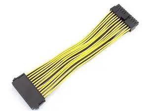 20cm 20+4 Pin 24Pin Motherboard Power Extension Cable, 18AWG PSU Extender for BTC Mining Rig 20cm 20+4 Pin 24Pin Motherboard Power Extension Cable, 18AWG PSU Extender for BTC Mining Rig