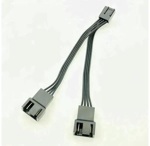 4Pin PWM 1 to 2 Fan Splitter Cable, Motherboard 4-Pin Female to Dual 4-Pin Male Fan Extension Cord 4Pin PWM 1 to 2 Fan Splitter Cable, Motherboard 4-Pin Female to Dual 4-Pin Male Fan Extension Cord