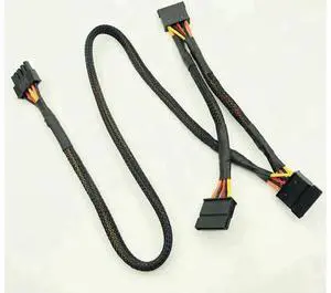 88CM Black Sleeved 5Pin to 3 SATA Modular PSU Cable for OCZ ZT & GreatWall 88CM Black Sleeved 5Pin to 3 SATA Modular PSU Cable for OCZ ZT & GreatWall