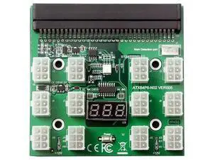 64Pin PCIe to 12-Port 6Pin 12V Breakout Board, HP Server PSU Conversion Adapter for BTC ETH Mining Rigs, Antminer & GPU Power Supply 64Pin PCIe to 12-Port 6Pin 12V Breakout Board, HP Server PSU Conversion Adapter for BTC ETH Mining Rigs, Antminer & GPU Power Supply